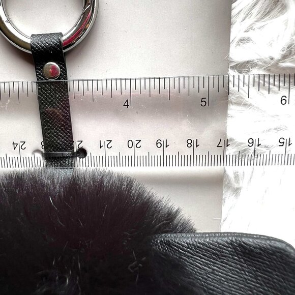 NWT ZARA FUR BAG CHARM KEYRING Ears * Cat Head - Picture 8 of 10